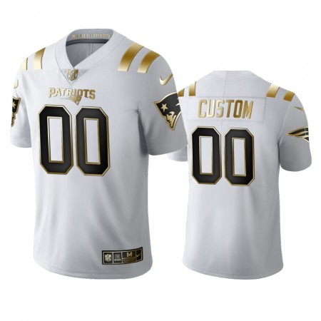 Herren New England Patriots Trikot Personalisiert Golden Limited Rosa